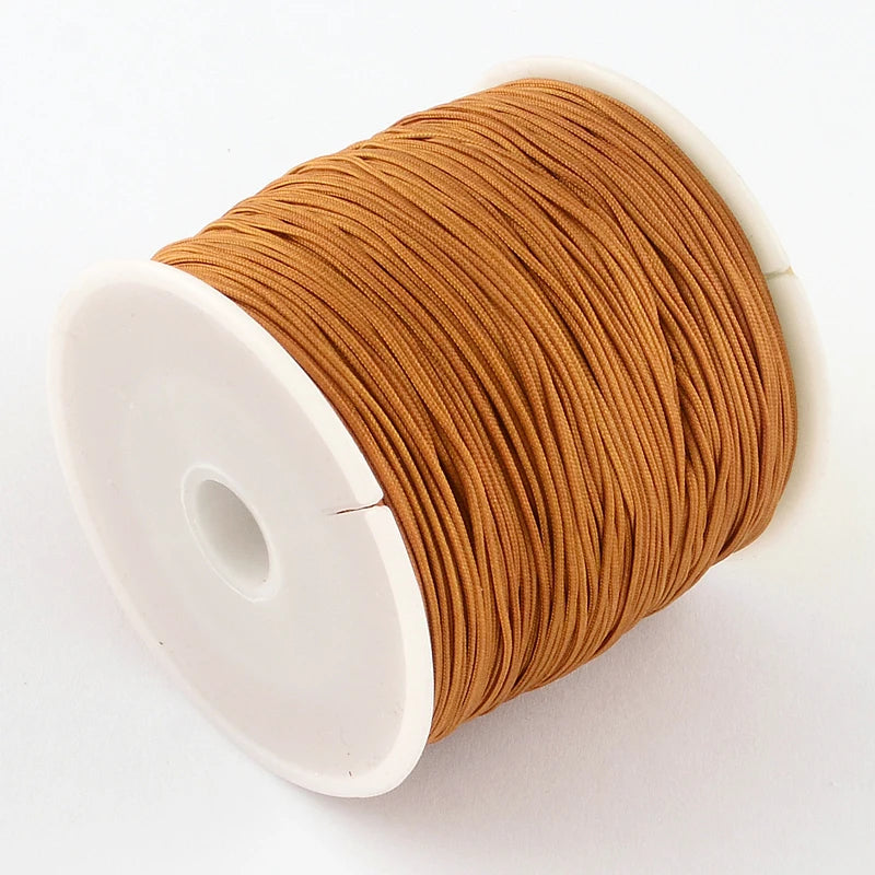 PandaHall about 150yards/rollBraided Nylon Thread Chinese Knotting Cord Beading Cord for Beading Jewelry Making Colorful 0.5mm Qme