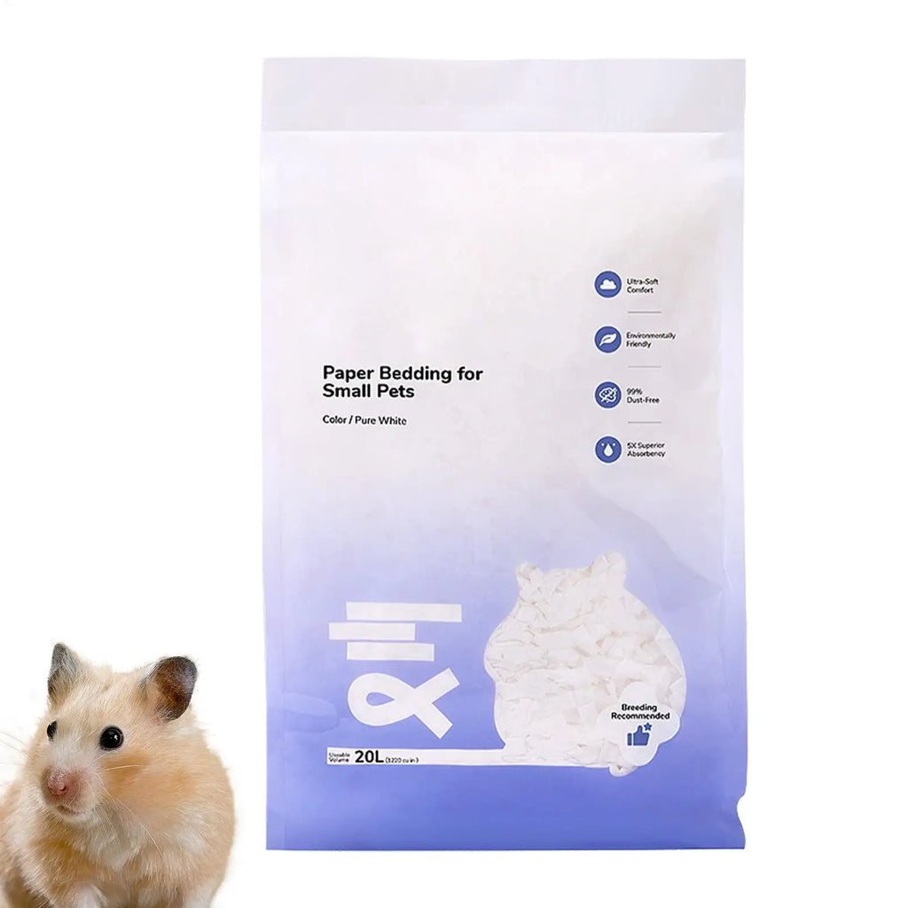 Small Animal Bedding Hamster Paper Cotton Bedding Odor Control Water Absorption Cage Decoration Rabbits Supplies for Outdoor Qme