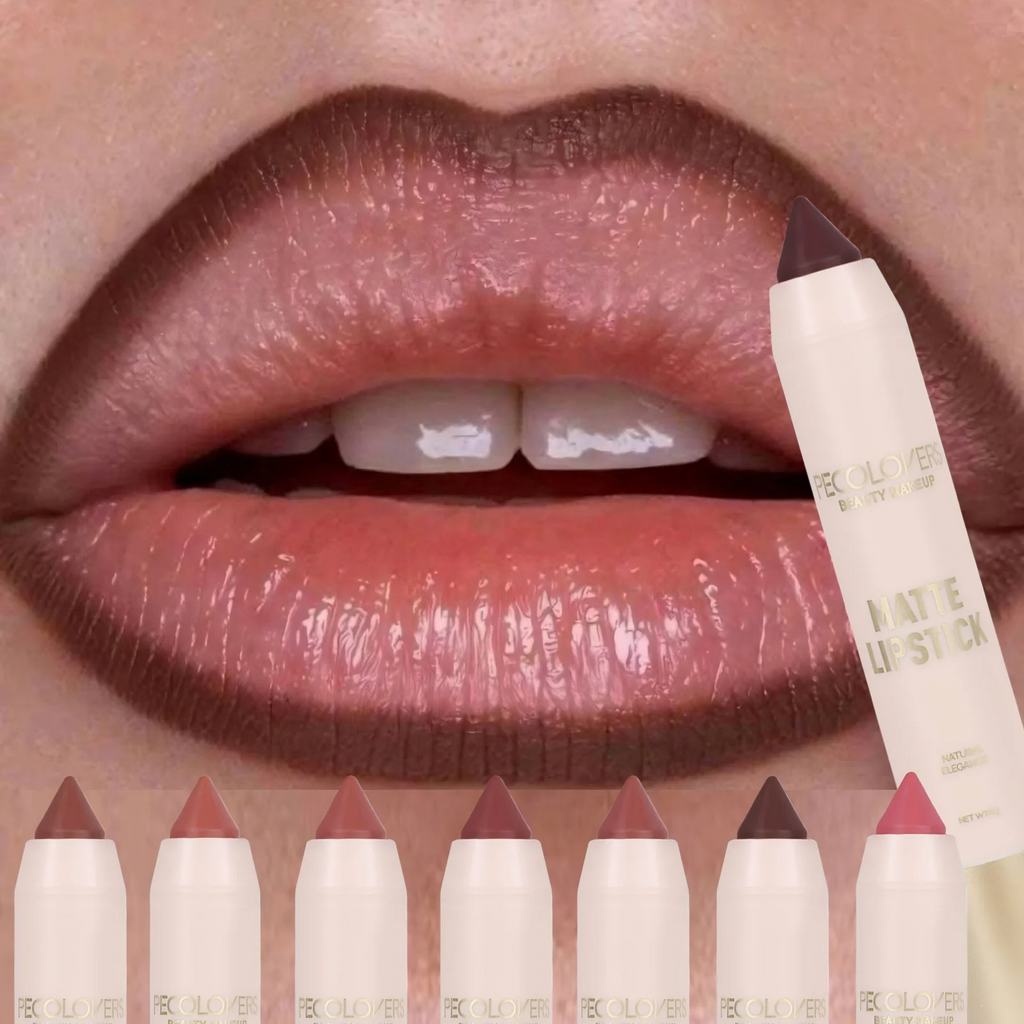 Matte Long-lasting Lipliner Crayon Nib Design Lip Line Balm Dual Use Qme