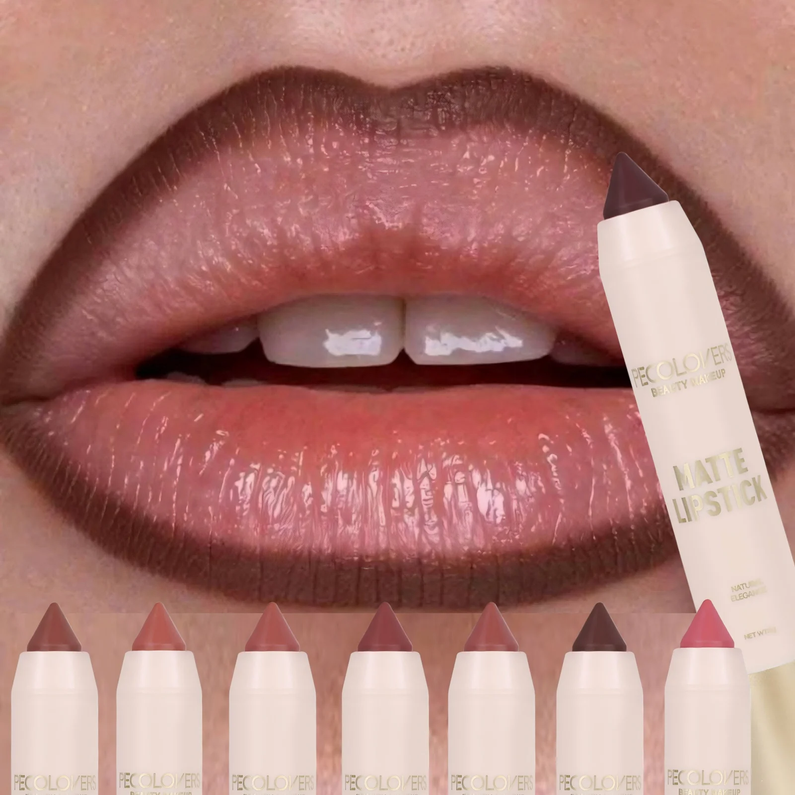 Matte Long-lasting Lipliner Crayon Nib Design Lip Line Balm Dual Use Qme