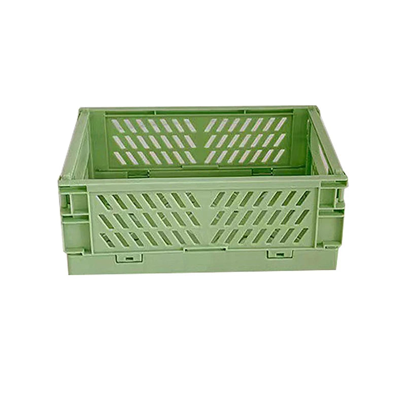 Desktop Holder Home Use School Desk Storage Box Collapsible Crate Qme