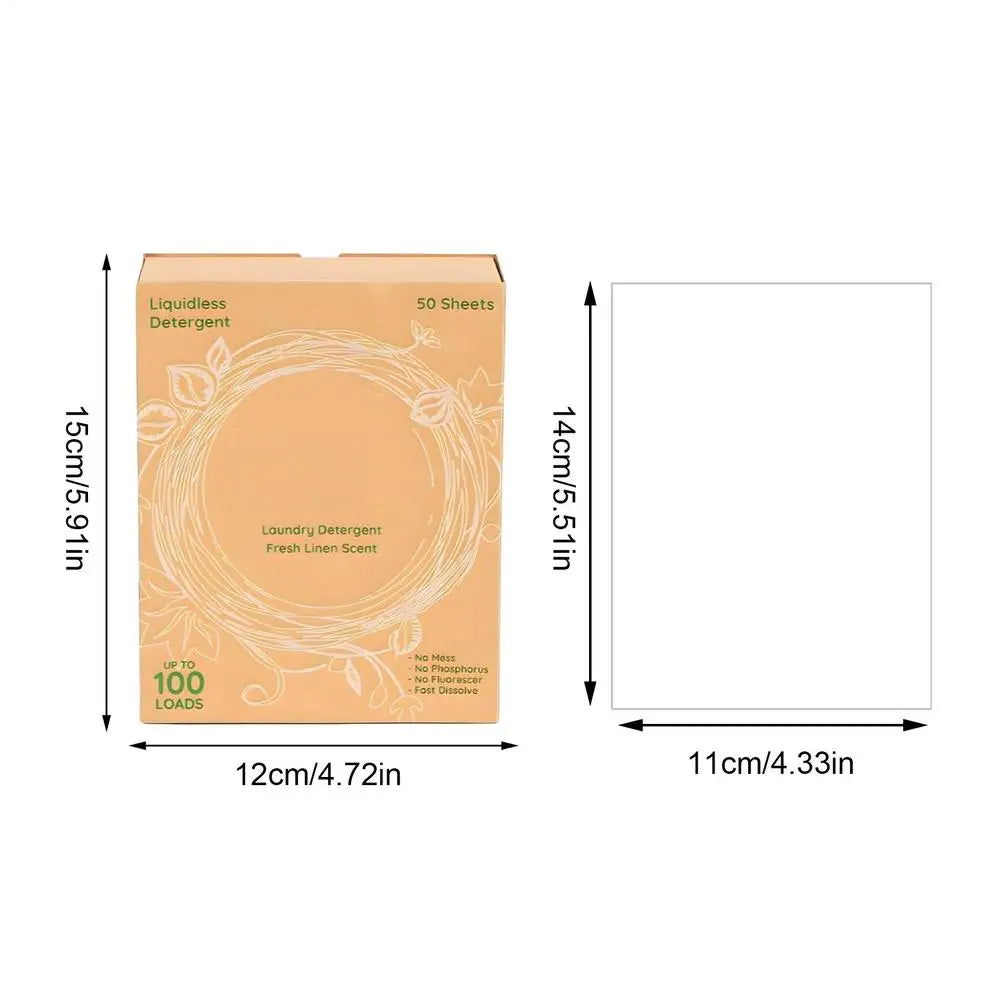 Ultra-concentrated laundry tablets (50 tablets) quickly dissolve, hypoallergenic, septic tank safe, and travel friendly Qme China Mainland 50sheets