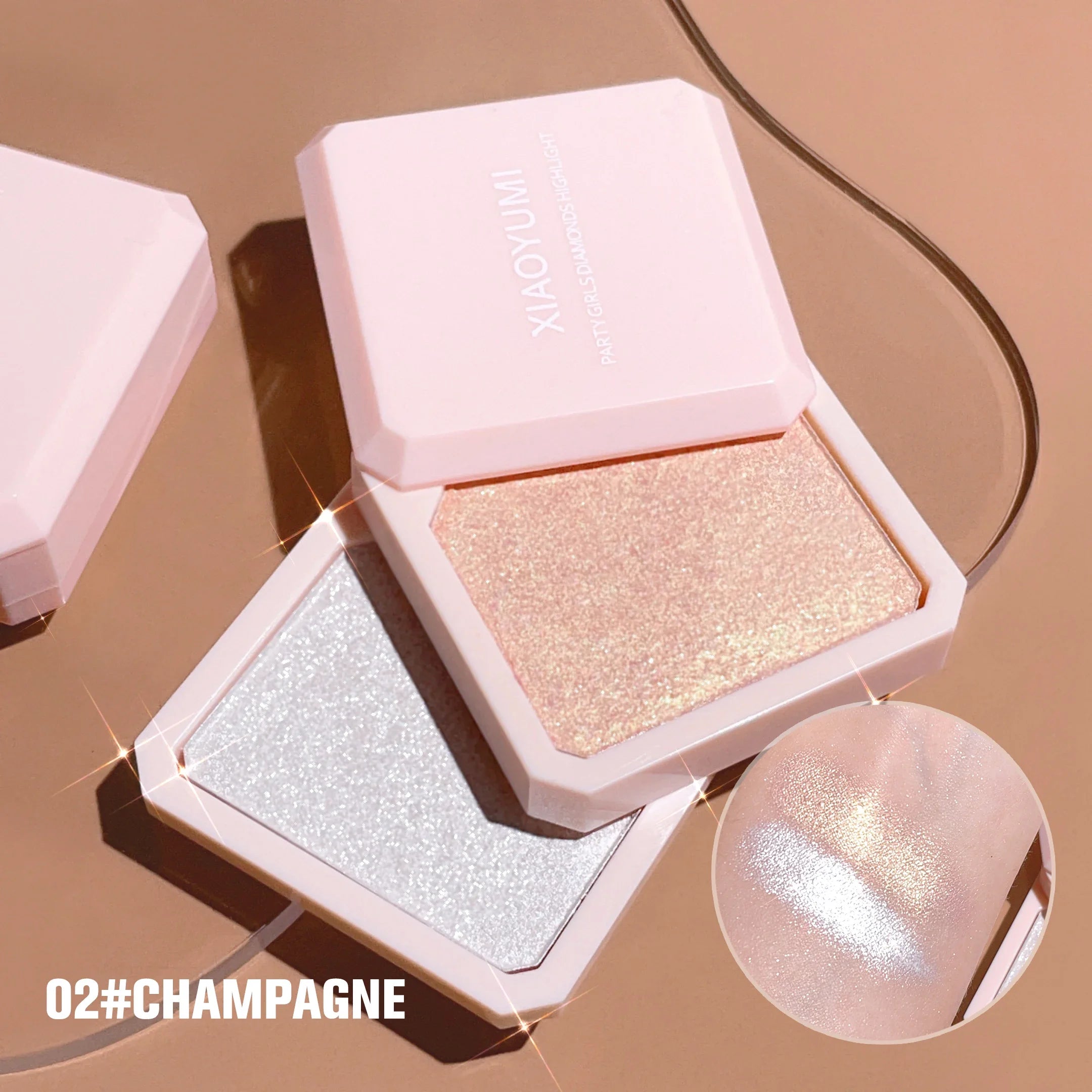 Dual-layer Highlight Contour Palette Radiant Matte Shine Perfect Face Qme