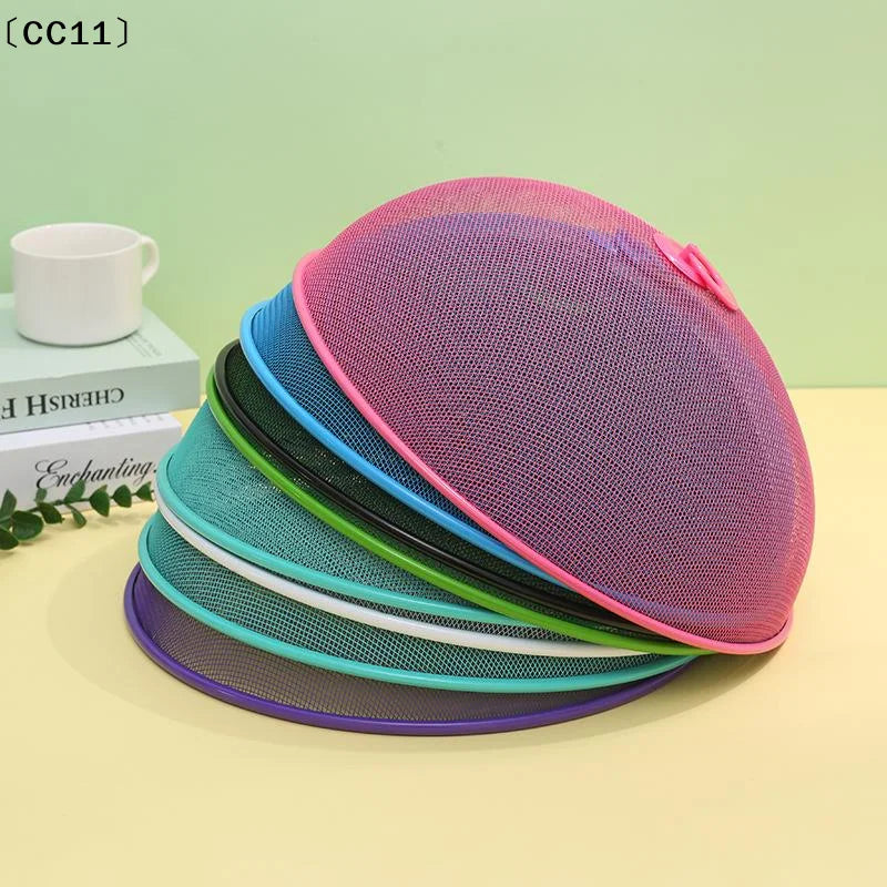 Mesh Food Cover Protective Round Shape Dish Lid Household Anti-flying Qme
