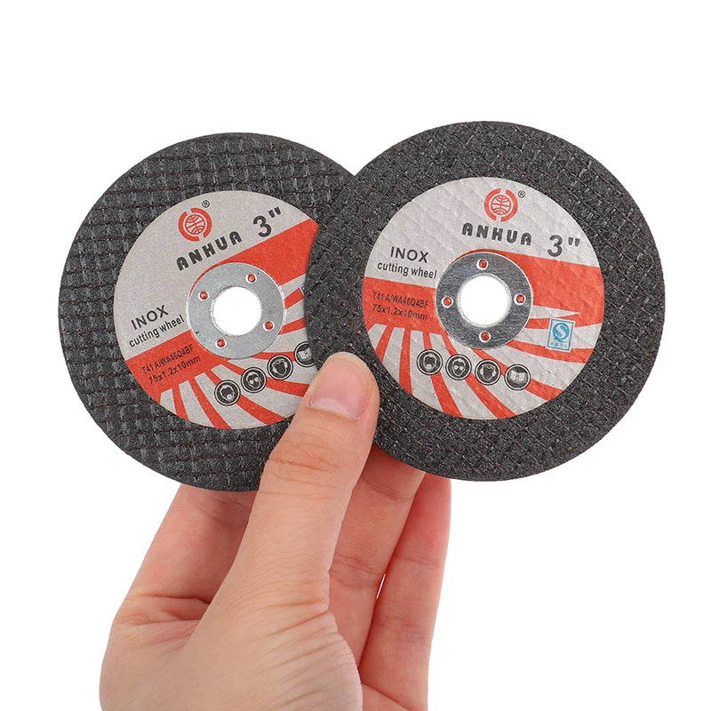 5Pcs Hole Mini Cutting Disc Circular Resin Grinding Wheel Sanding Disc 75mm For Grinder Steel Stone Cutting Angle Grinding Bit Qme