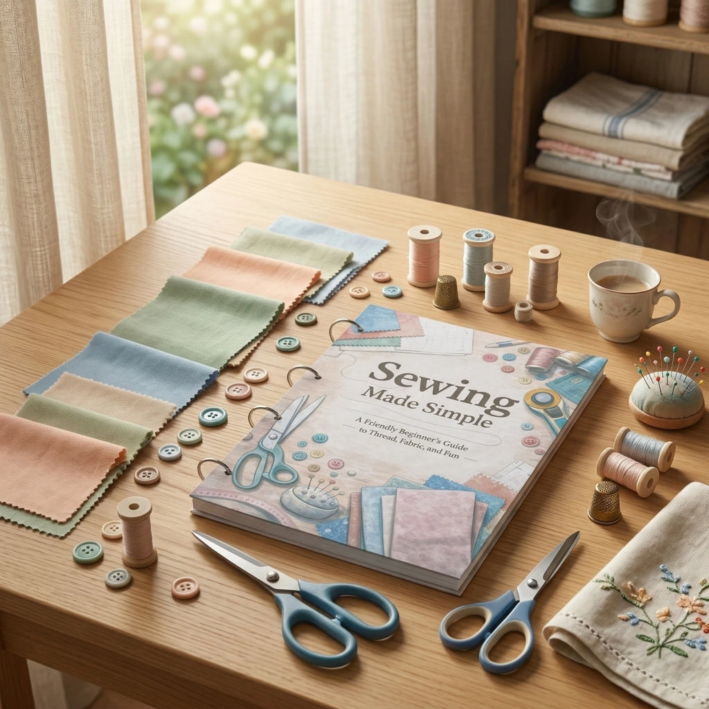 Sewing for Beginners - A User-Friendly Guide Book Adults Basic Hand Embroidery Stitches Step-By-Step Tutorials Sperical Gift Qme