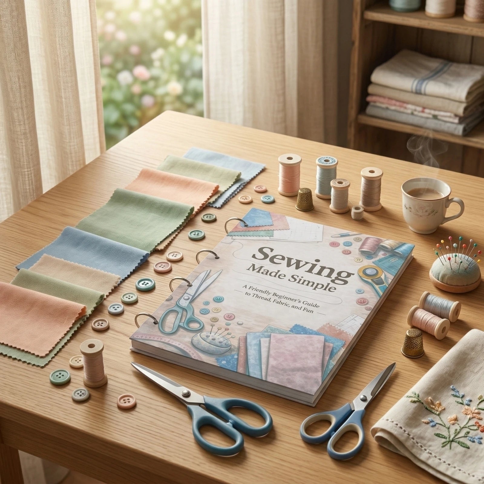 Sewing for Beginners - A User-Friendly Guide Book Adults Basic Hand Embroidery Stitches Step-By-Step Tutorials Sperical Gift Qme