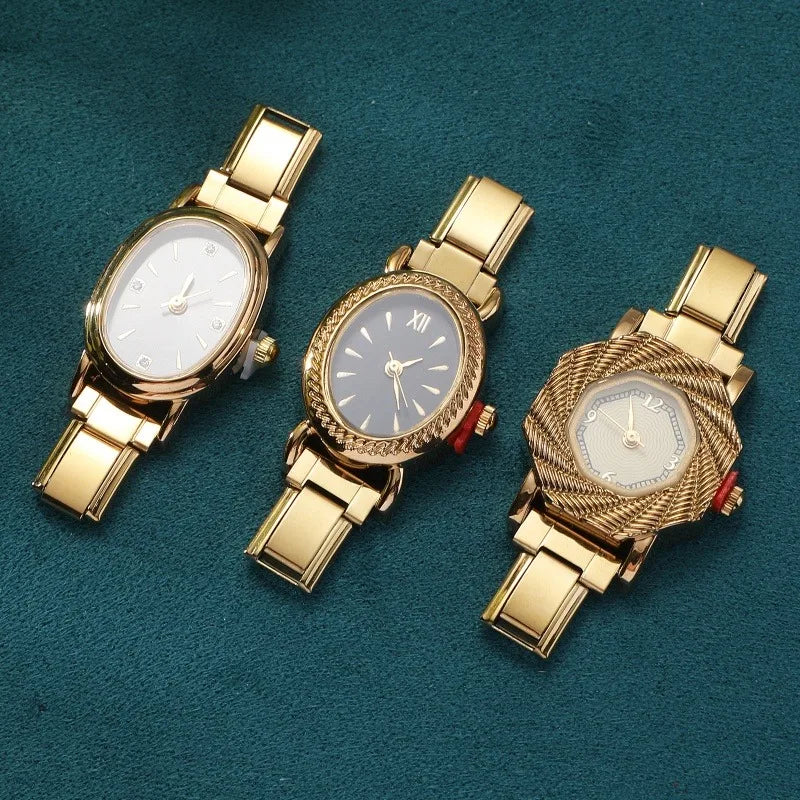 High Qulity Watch for Women Luxury Gift Girl Wristwatches Ladies Bracelet Wristwatches Stainless Steel Strap Small Dial Watch Qme