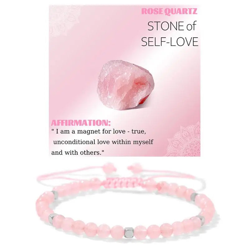 4mm Hematite And Natural Stone Bead Braided Adjustable Bracelet Suitable For Men And Women Daily Wear Holiday Gift Jewelry Qme A15