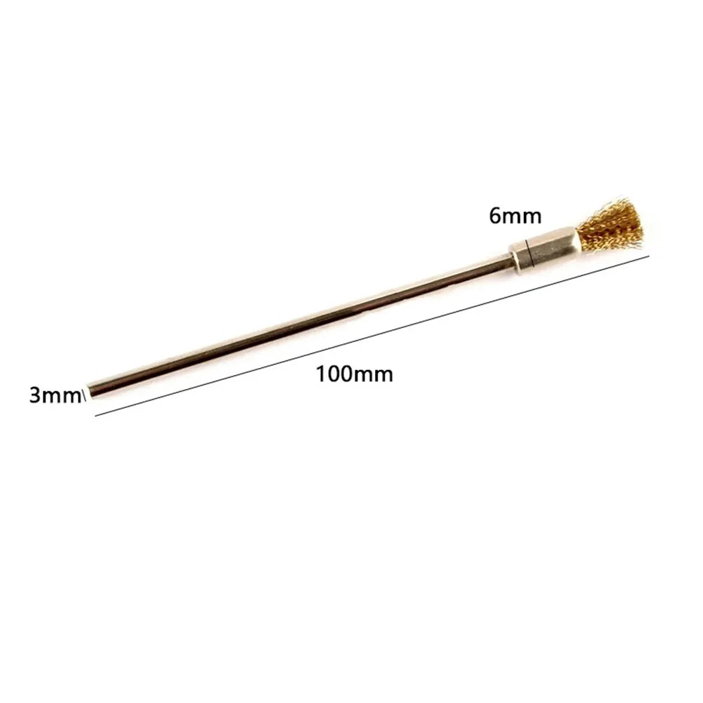 4pcs 100mm Steel Wire Wheel-Brushes 3.0mm Shank Polishing Brush Rotary-Tools Home Rust Cleaning Tool Nylon/horse Hair/wire Qme