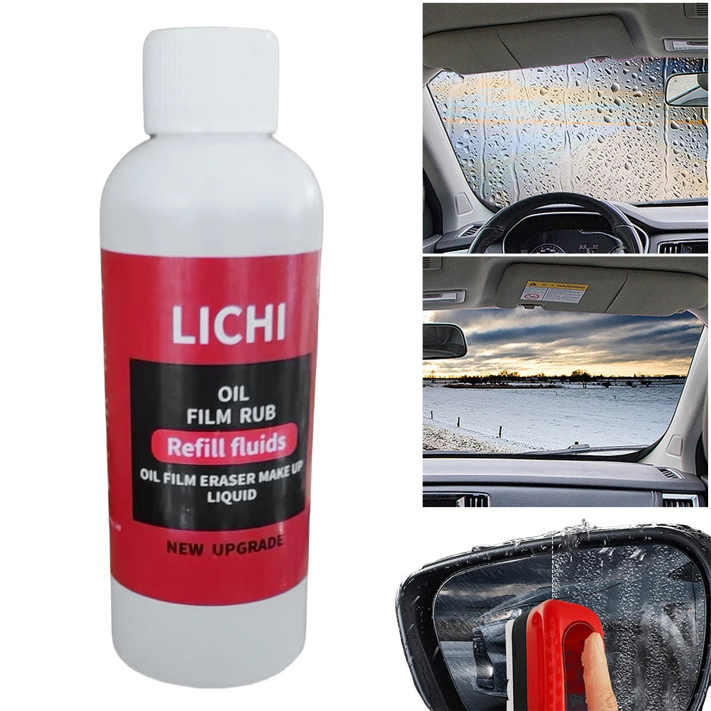 100ml Car Windshield Cleaner Liquid Window Glass Oil Film Agent Car Glass Maintenance Agent Windshield Oil Film Removal Qme