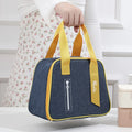 Lunch Box Insulated Bag Portable Student Qme Blue