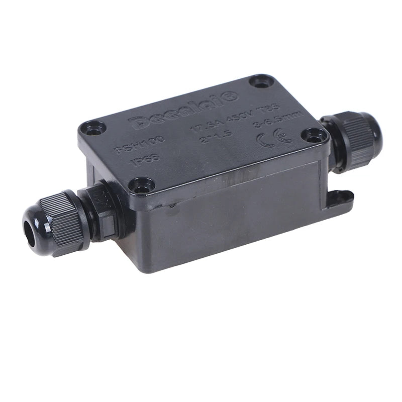 2Way IP66 Outdoor Waterproof Cable Connector Junction Box With Terminal 450V Qme