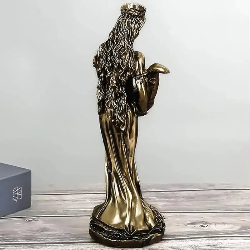 Tyche Sculpture Ancient Greek Goddess Wealth Statue Opening Cash Qme