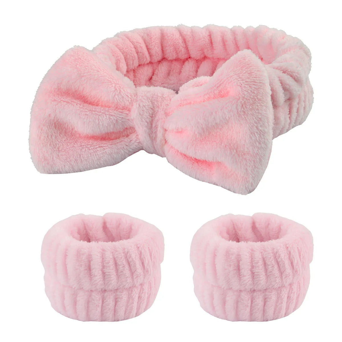 Wash Face Wristband Headband Skin Care Spa Water Absorption Qme Pink China Mainland