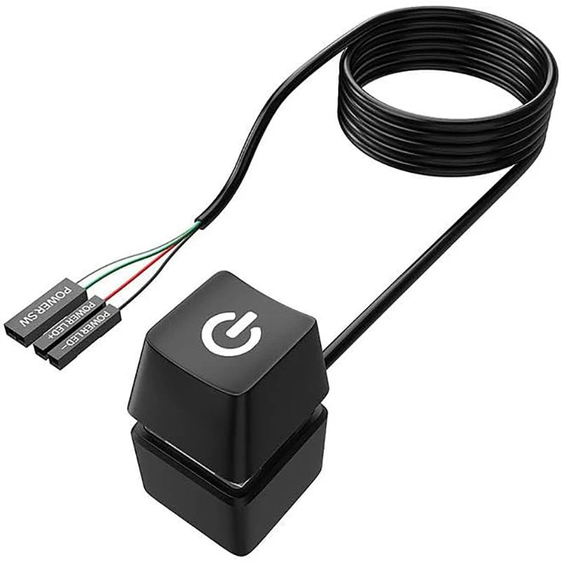 Computer Desktop Switch 2m Led Lights Motherboard External Boot Power Qme A3