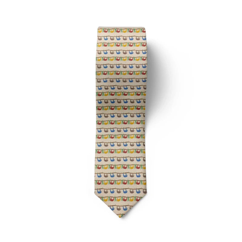 Funny Little Dinosaur Men's Tie Unisex Business Dating Novelty Qme type10