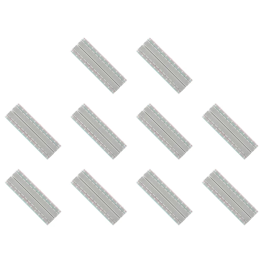 Breadboard 830 Point Circuit Boards Solderless Universal Experiment Boards Spliceable for Circuit Assembly and Commissioning Qme 10PCS