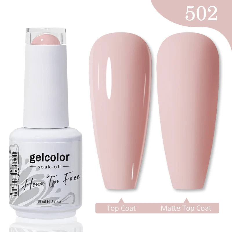 Arte Clavo Jelly Series Semi-transparent Light Pink Peach Gel Nail