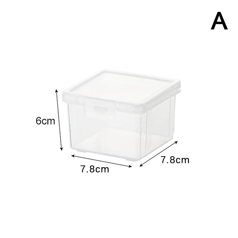 Transparent Beauty Egg Cosmetic Pads Box Bathroom Organizer Case Qme A