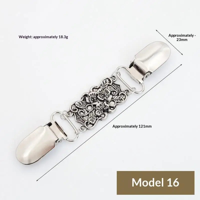 Elegant Sweater Clips Retro Back Cinch Shawl Cardigan Collar Clip To Tighten Dress Pant Waist Tightener For Women Girls Clothing Qme A16