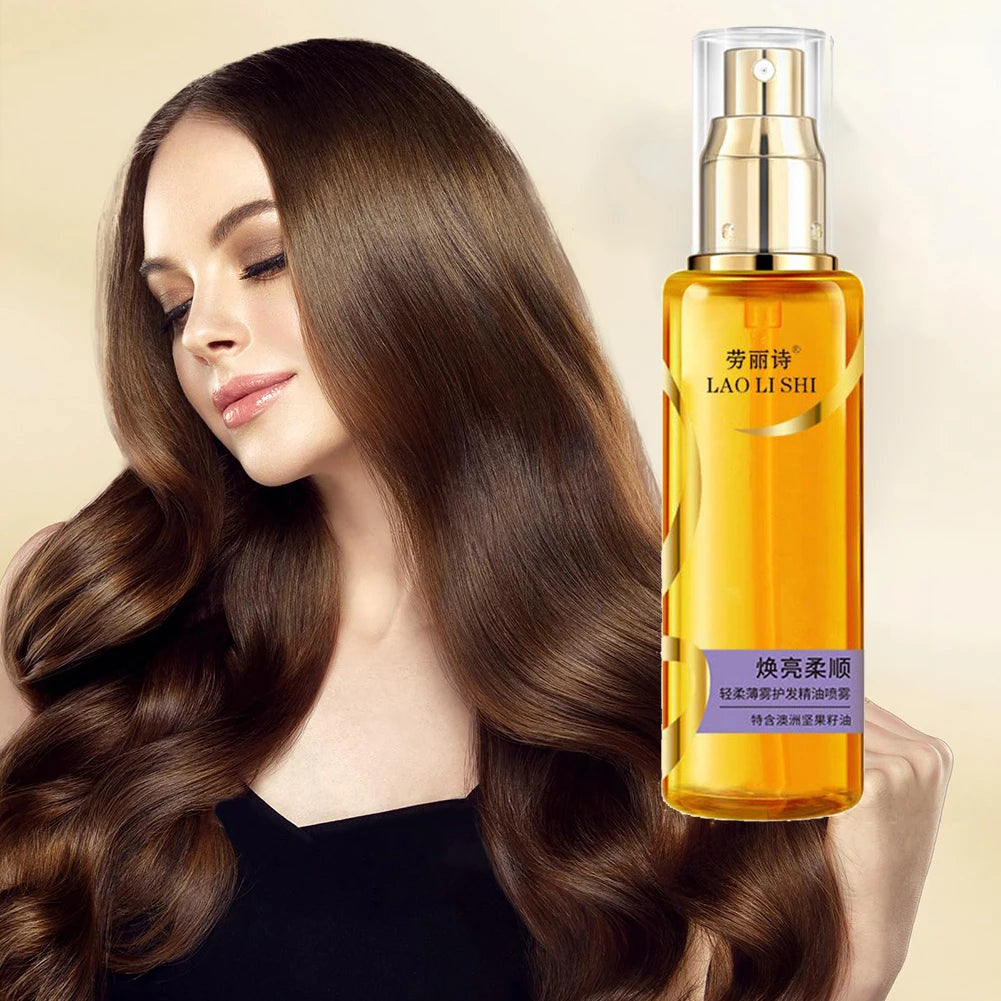 1 2 Shine Hair Serum Dry Lightweight Oil Hydrating Mist Split Ends Qme