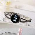 Korean version LED fashion watch touch women's style decorative steel strip electronic student women's bracelet watch Qme black
