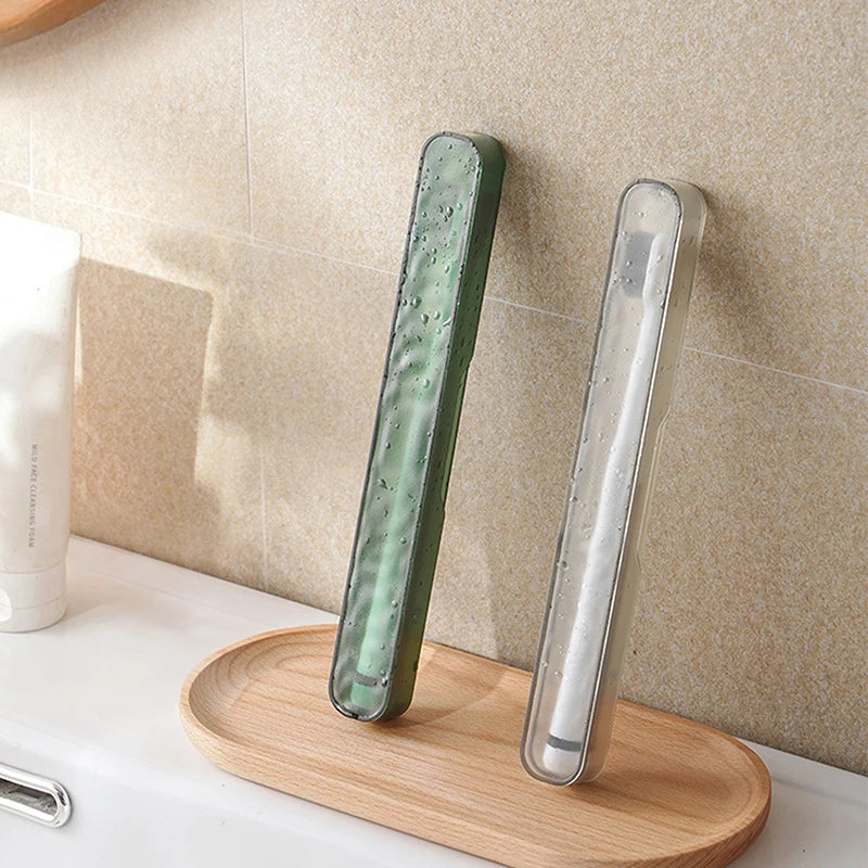 Toothbrush Storage Organizer Case Bathroom Accessories Portable Qme