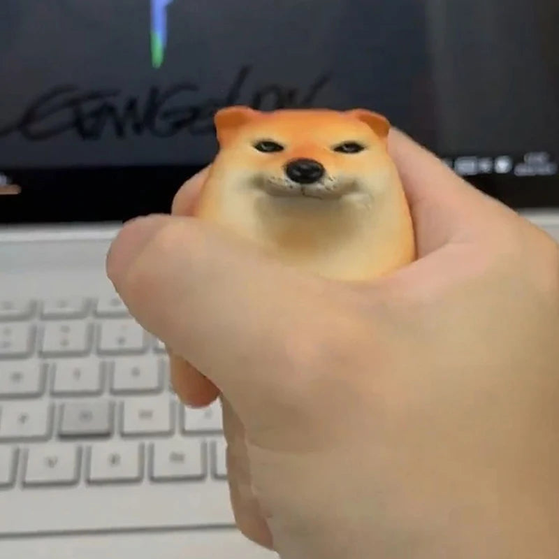 Creative Shiba Inu Realistic Eggs Shape PVC Desk Decor Dog Egg Qme