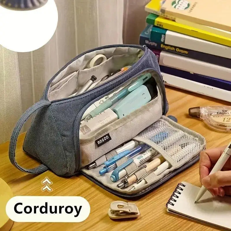 Multi Layer Large Capacity Pencil Case Pen Storage Supplies Box Qme