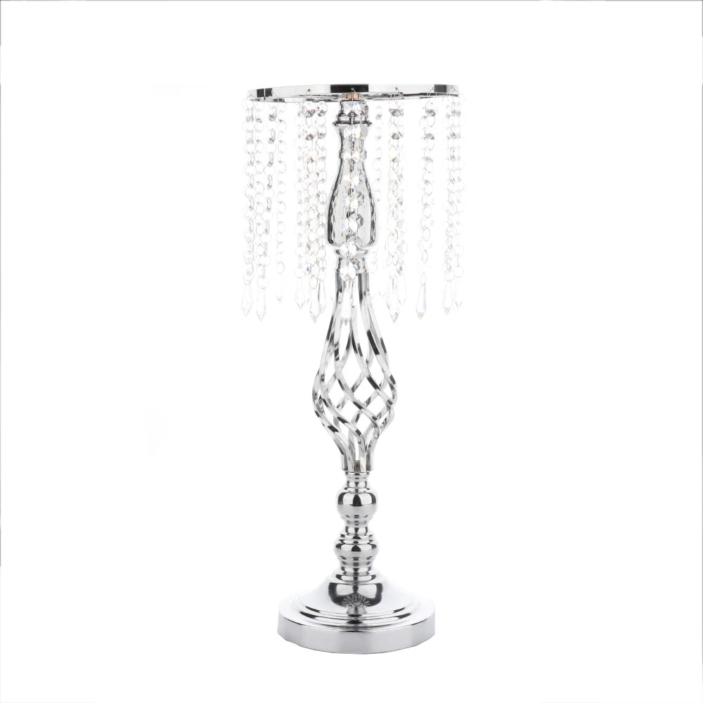 Candle Holder 52cm Height Electroplated Wedding Aisle Road Lead Props for Western Restaurant T-Stage Banquet Decoration Qme