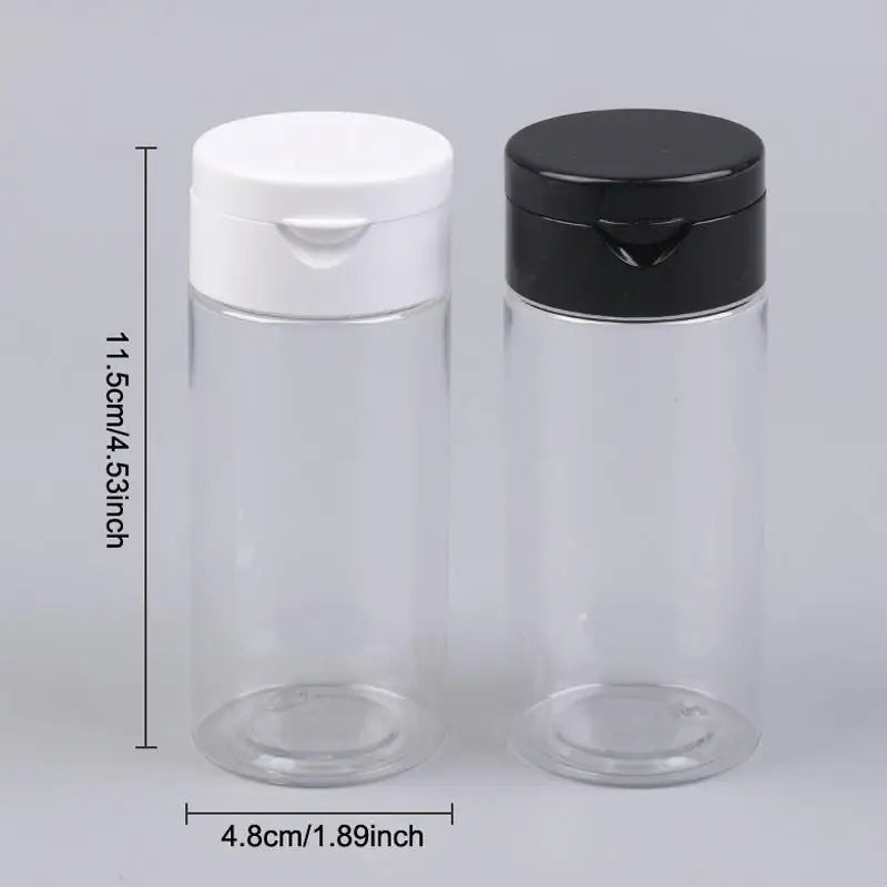 Empty Refillable Cosmetic Jar Pot Loose Face Powder Sifter Case Box Qme