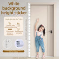 2m Writable PVC Wall Height Measuring Sticker Removable Self Adhesive Decor For Household Space Body Height Recording Qme White 1 PC
