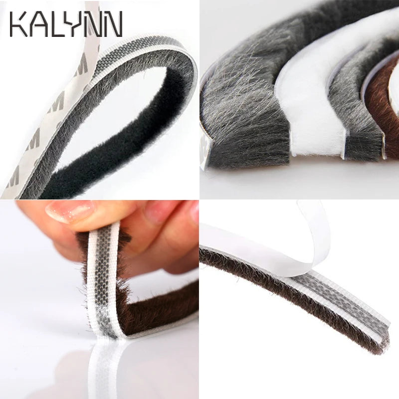 5 Meter Self-adhesive Sealing Wind-proof Brush Strip Home Door Window Qme