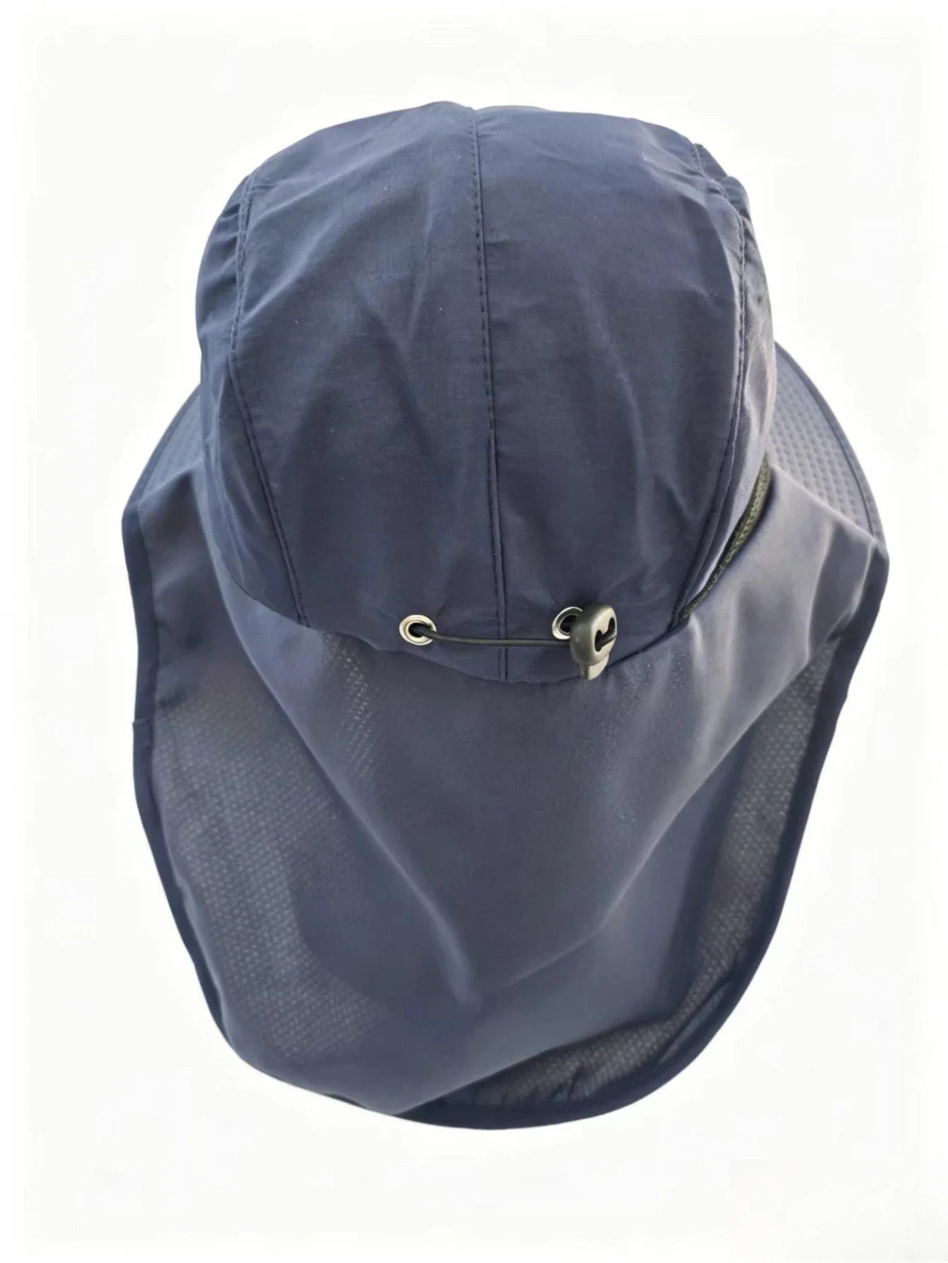 Unisex Summer Wide Brim Waterproof and Quick-drying Panama Caps Outdoor Visor Bucket Hats Mesh Breathable Sun Hat with Neck Flap Qme khaki