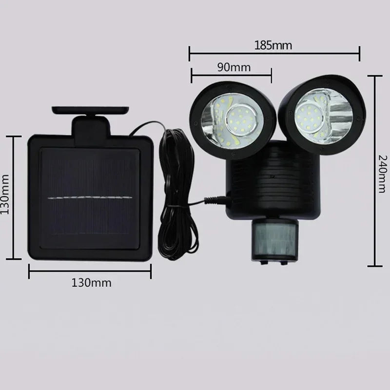 1Pcs Plastic Security Detector Outdoor Solar Spot Light for Courtyard Garden Motion Sensor Floodlight Lamp Pratical Qme