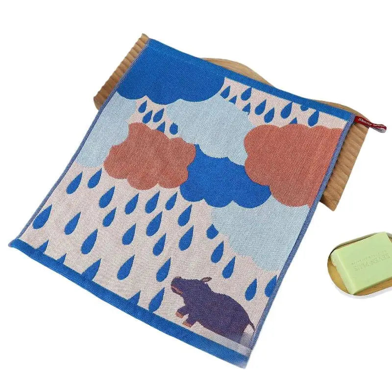 Pure Cotton Square Towel Home Restaurant Kitchen Gauze Dishcloth Tea Qme A12