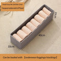 Household Organization Pants Storage Box Clothes Organizers of Cabinets and Drawers Fabric Foldable Boxes for Bedroom Wardrobe Qme Grey S