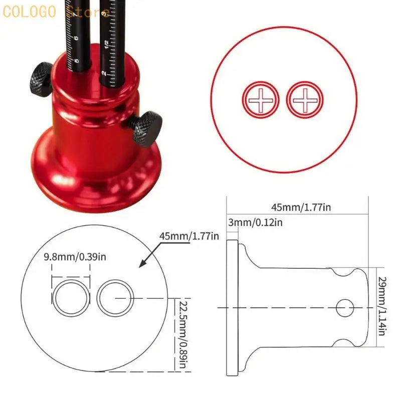 Double Scale Woodworking Accuracy Marking Scriber Steel Cutting Edges Qme