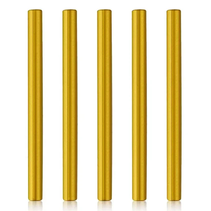 DIY Melt Glue Sealing Wax Stick Gun Custom Stamp Wedding Party Invitation Fashion Gift Decoration Sealing Wax Seals Seal Arts Qme 5pcs gold