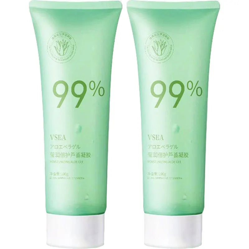 Moisturizing Aloe Gel Lightening Hydrating Soothing Natural Organic Qme 2pcs