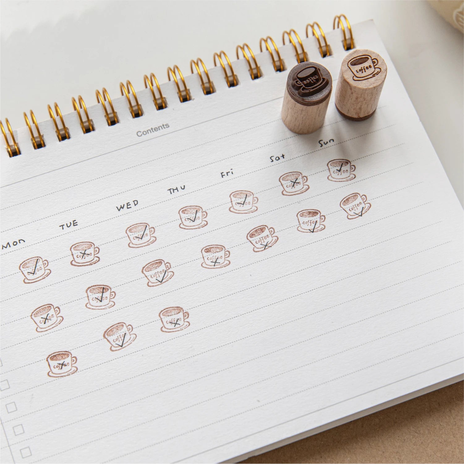 1 pc Vintage Coffee Bread Wooden Rubber Stamp Bottle Shape DIY Decor Scrapbooking Albums Wood Seal Daily Planner Stationery Qme