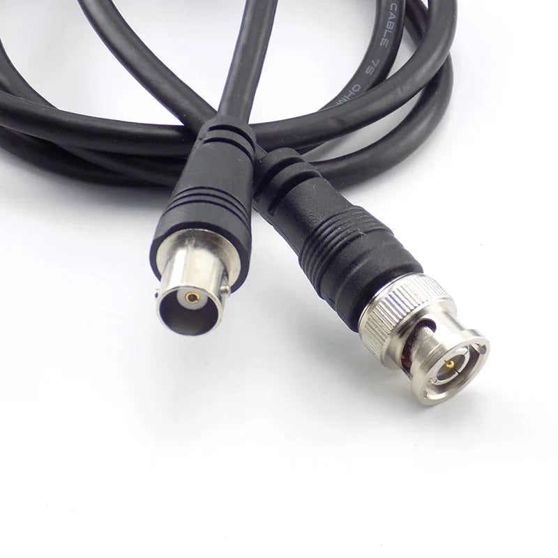 5PCS BNC Female To Male Adapter Cable For CCTV Camera BNC Connector Extension Coaxial Line Camera Accessories 1M D5 Qme
