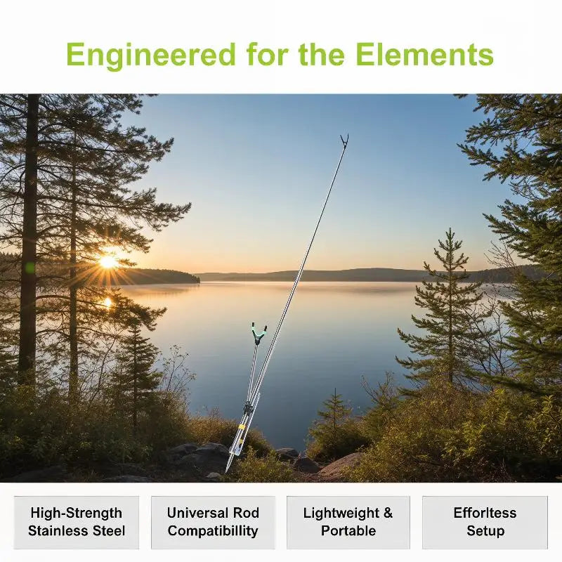 Stainless Steel Bracket Fishing Rods Support V Shape Head Adjustable Qme