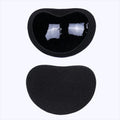 Chest Push Up Sticky Bra Thicker Sponge Pads Breast Lift Enhancer Qme One Size black 1pair