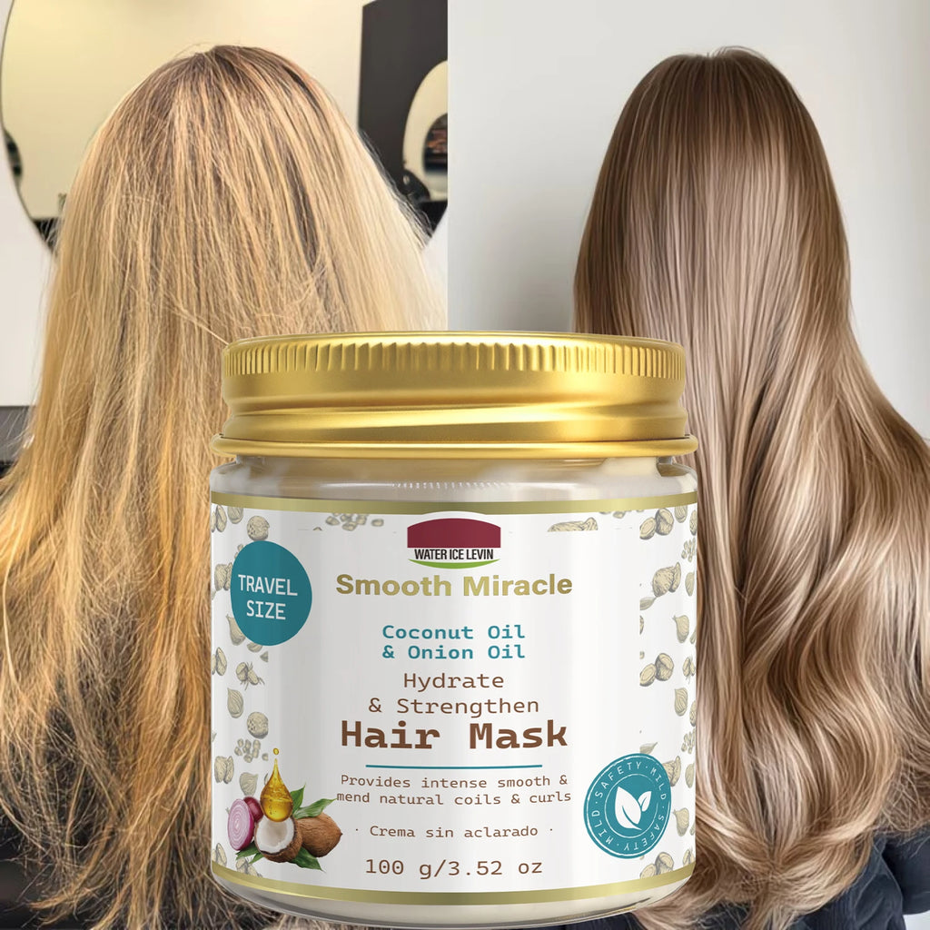 Coconut & Onion Oil Hair Mask - Hydrating & Strengthening Treatment for Smooth, Healthy Curls Qme Smoothing & Straightening