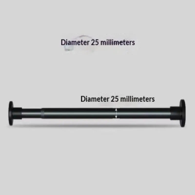 50- Telescopic Curtain Rod Adjustable Stainless Steel Drying Rack Qme 10