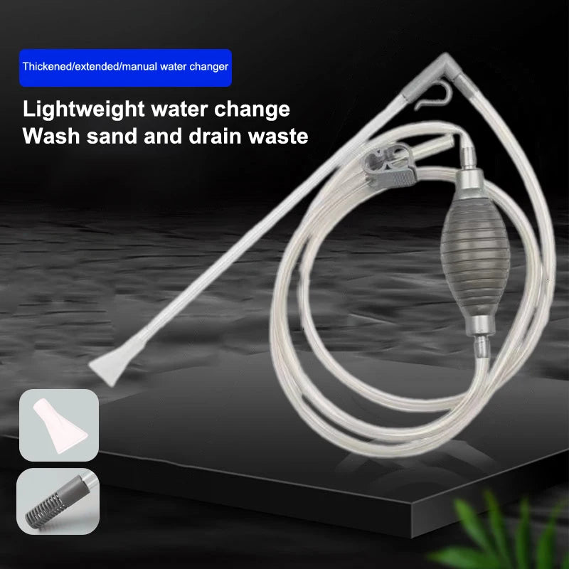 Professional Aquarium Cleaning Tools Manual Water Changer Handheld Qme