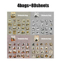 20sheets/bag Witch Newspaper Gothic Theme Stickers for DIY Scrapbooking Phone Case Decoration Birthday Gifts Teaching Rewards Qme all