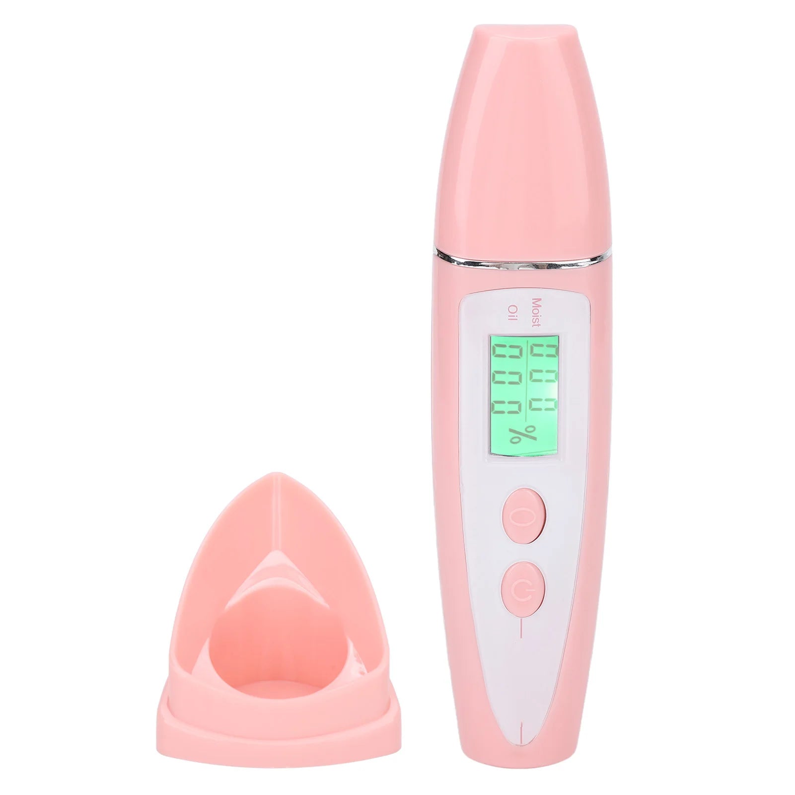 Facial Skin Analyzer Tester Facial Skin Tester Smart Display Skin Care Portable Digital Skin Detector Pen for Home Beauty Salon Qme Pink